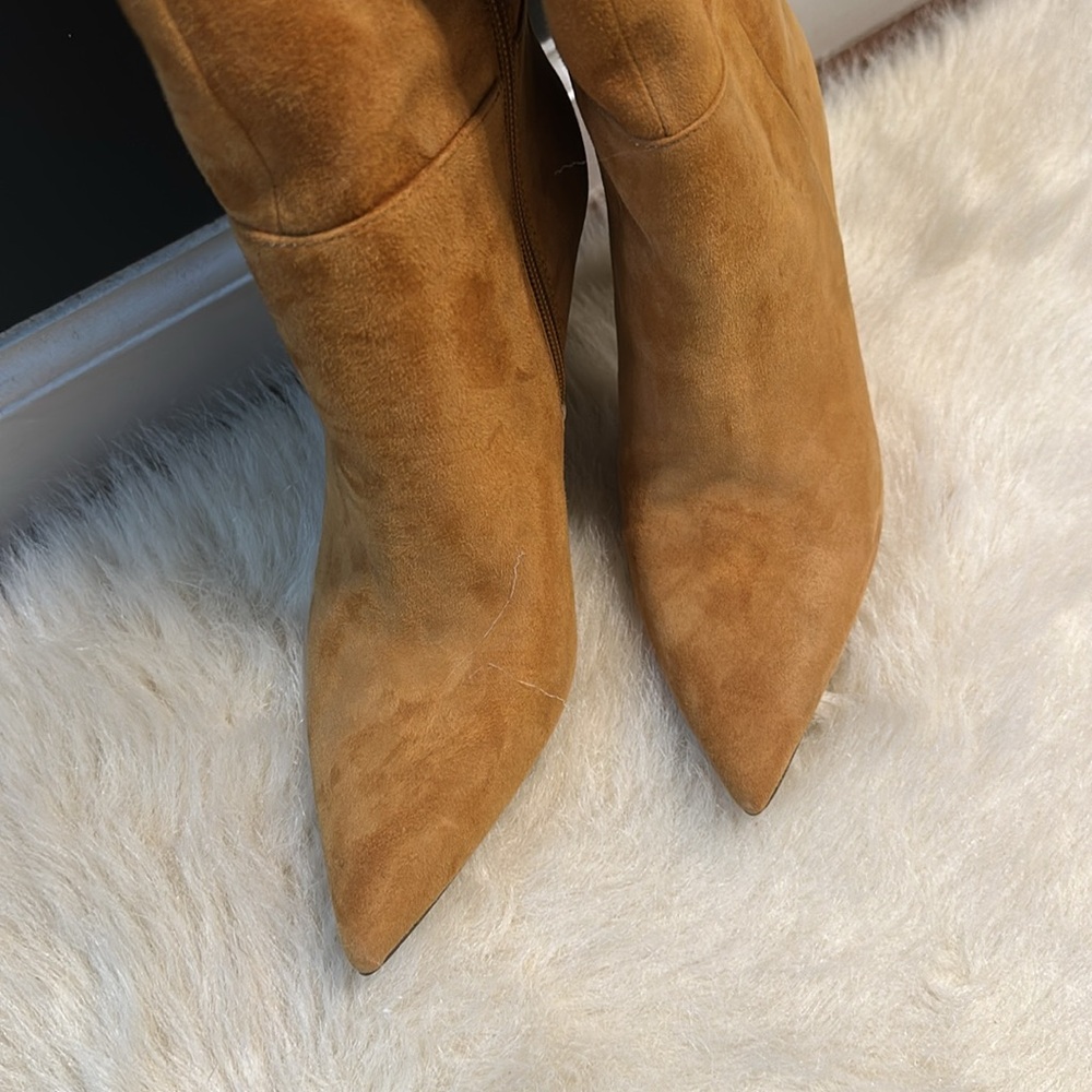 Suede Knee-High Boots in Tan, New in the box - Picture 7 of 7